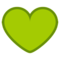 Green Heart emoji on HTC